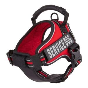TRUELOVE Premium Service Dog Vest Harness Red & Black Size XS